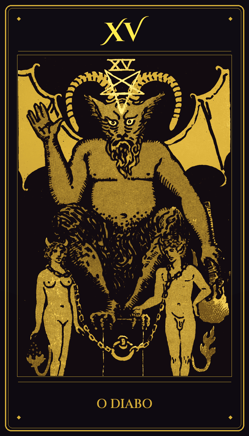 Carta O Diabo do baralho Rider-Waite-Smith