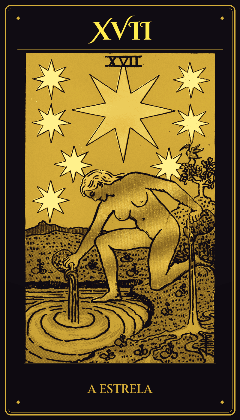 Carta A Estrela do baralho Rider-Waite-Smith
