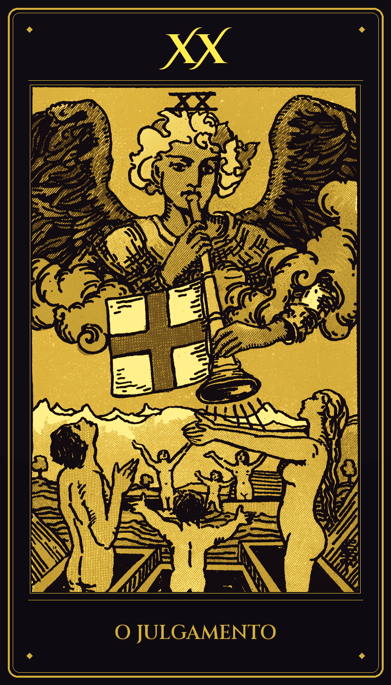 Carta O Julgamento do baralho Rider-Waite-Smith